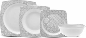 Karaca Bridal Kare 6 Kişilik 24 Parça Yemek Takımı