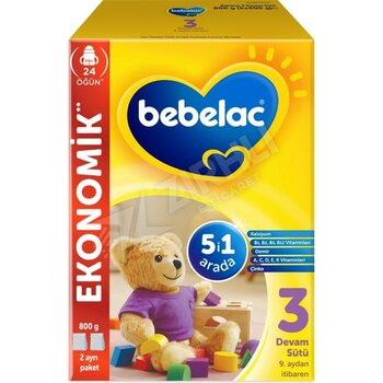 3 Adet Bebelac Devam Sütü No:3 800 gr