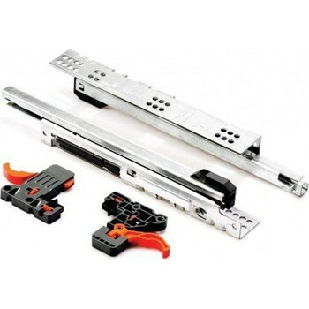 Samet Samet Smart 35 Cm Kısmi Tek Açılım Frenli Çekmece Rayı-127221303 - Mobilya Hırdavatı