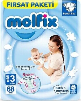 Molfix Midi No:3 68'li Bebek Bezi