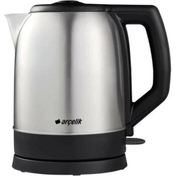 Arçelik 2200 W Çelik Kettle, Hızlı ve Güçlü Su Isıtıcı - Altın - Gri