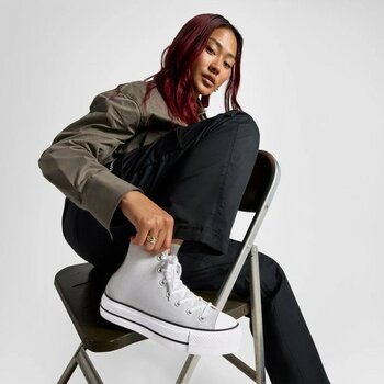 Converse CTAS LIFT HI BARELY GREY/WHITE/BLACK - Gri - 37