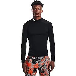 Under Armour ColdGear Compression Mock Siyah M Uzun Kollu T-Shirt