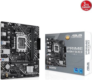 Asus Prime H610M-F D4 R2.0-CSM Intel LGA1700 DDR4 Micro ATX Anakart