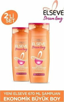 Elseve L'oréal Paris Dream Long Onarıcı Bakım Şampuanı 670 ml 2 Adet