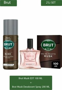 Brut Musk EDT 100 ml Erkek Parfüm Seti