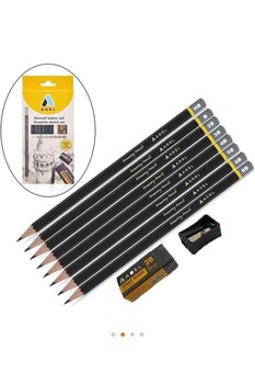 Faber Castell Adel Dereceli Karakalem Eskiz Çizim Seti 10 Parça