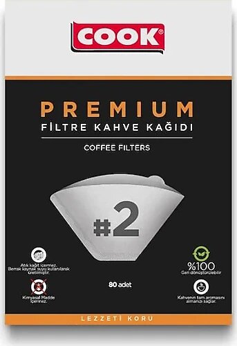 Cook Premium Filtre Kahve Kağıdı 80'li Ebat 2