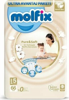 Molfix Pure Soft 5 Beden Junior 11-18 kg Bebek Bezi