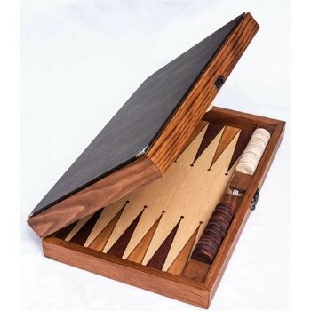 Megame Ahşaptavla Seti ,lüx Ahşap Tavla Seti , Orjinal Ceviz Tavla Seti ,deri Işlemeli Tavla Seti