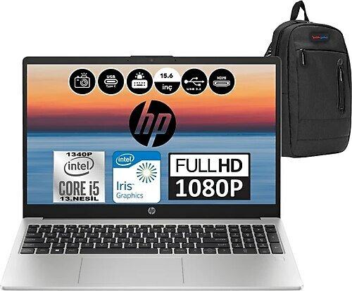 HP 250 G10 8A540EAP06 15.6 inç Intel Core i5 1340P 16 GB 512 GB SSD Intel Graphics Windows 11 Professional