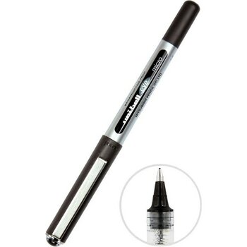 Uni-Ball Pilot Kalem 1 Adet Uniball Eye Mikro 0.5 mm Roller Pilot Kalem UB-150 Roller Uçlu Likit Mürekkepli Pilot Kalem - Siyah