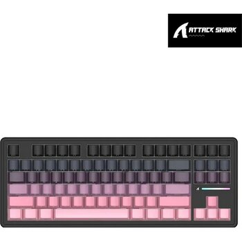 Attack Shark M87 Prov2 White Switch Mekanik Rgb Triplemode E-Sports Profesyonel Gaming Oyuncu Klavye