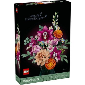LEGO    10342 LEGO Iconic Botanicals Pembe Çiçek Buketi 749 Parça +18 Yaş