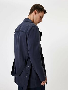 Koton Slim Fit Trençkot Kuşak Detaylı Pamuk Karışımlı S Beden