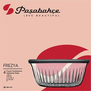 Paşabahçe Frezya Saklama Kabı 330 cc 4'lü 3 Adet