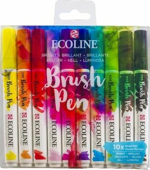 Talens Ecoline Brush Pen Fırça Uçlu Kalem Seti 10 Renk Brıght Col