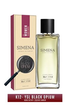 Simena K12 - Black Opium Kadın Parfümü - Çiçeksi Amber EDP 50ml (İlham alınmıştır.)