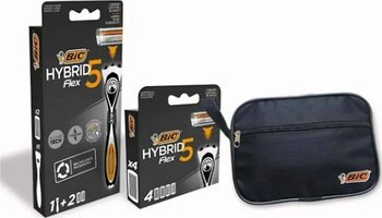Bic Flex 5 6 Yedekli Tıraş Bıçağı ve Çanta