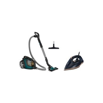 XB9185/07 Marathon Ultimate Toz Torbasız Elektrikli Süpürge 899 W, Powercyclone 10, Triactive Ultra LED Başlık, Power Max Sensör Philips DST7510 Ütü