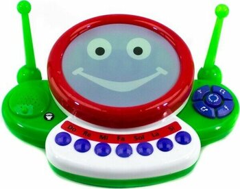 Oyuncak Davul Ilk Davulum Işıklı Sesli - 11-Kırmızı