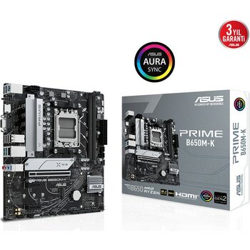 Asus Prıme B650M-K 2xddr5 Vga+Hdmı 2xm.2 Am5 Anakart