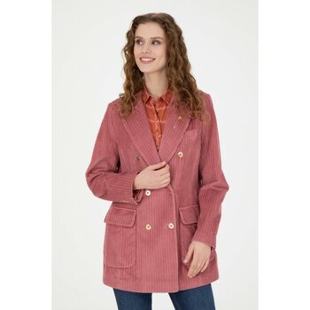 U.S. Polo Assn. Kadın Koyu Pembe Ceket 50277968-VR167 - Dropsuz - 36