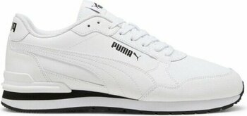 Puma St Runner V4 L Erkek Sneaker – Günlük Spor Ayakkabı, Deri & Sentetik - 38,5 - Beyaz