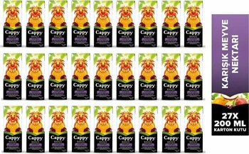 Cappy Bahçe Karışık Meyve Nektarı 200 Ml X 27 Adet