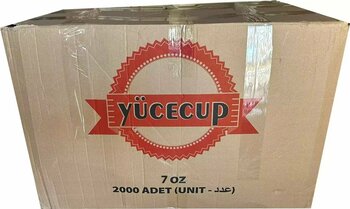 Dağyüce Kağıt Karton Bardak 7 Oz 3000 Adet Tek Kullanımlık Çay Kahve Bardağı