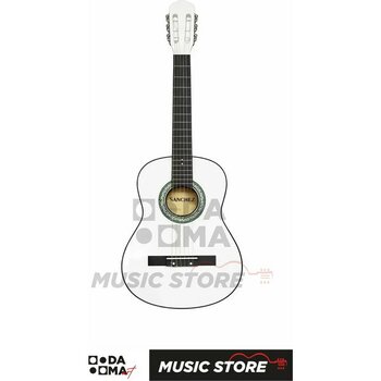 Sanchez 39" Tam Boy Klasik Gitar - Beyaz
