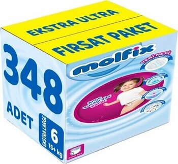 Molfix 6 Numara Extra Large 348'Li Külot Bez