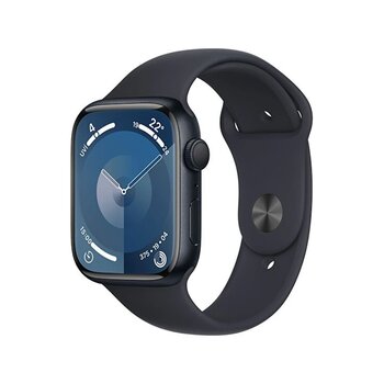 Apple Watch Series 9 Gps 45 Mm Alüminyum Kasa Spor Kordon M/l Akıllı Saat (apple Türkiye Garantili) Gece Yarısı