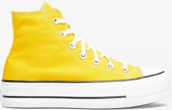 Converse Chuck Taylor All Star Lift Platform Kadın Sarı Sneaker Düz A06506c Sarı 40