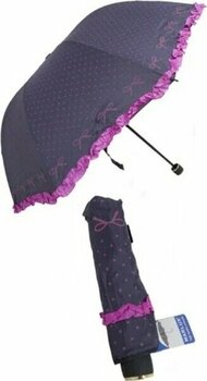 Tekno Trust Kenarı Renkli Fırfır ve Fiyonk Detaylı Mavi Şemsiye