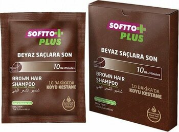 Softto Plus Brown Hair Şampuan Saç Kahverengi Tek Kullanımlık 25 ml