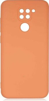 Adige Xiaomi Redmi Note 9 Kılıf Lansman Içi Kadife Silikon - Turuncu