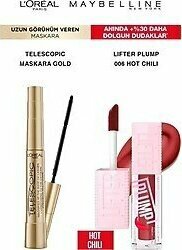 Loreal Telescopic Maskara-Maybelline Lifter Plump 006