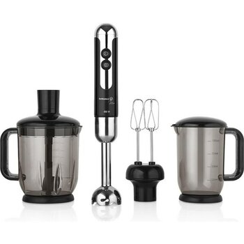 Siyah Çok Fonksiyonlu Blender Seti, Güçlü ve Kolay Kullanım - Ahşap