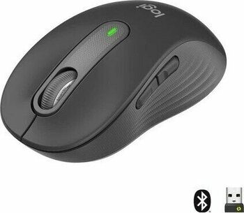 Nil Avm Logitech M650 910-006253 Sıgnature Kablosuz USB Nano Alıcılı Sağ El Tam Boyutlu Siyah Mouse