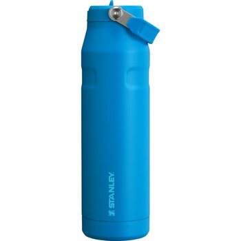 Stanley Iceflow Flip Straw Mavi Termos 1.06 Lt Paslanmaz Çelik Malzeme ile Uzun Süre Sıcak/Soğuk