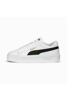 Puma Smash Platform V3 Kadın Günlük Spor Ayakkabı 390758-04 BEYAZ-SYH 37 Numara