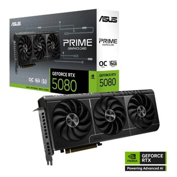 Asus Prıme-Rtx5080-O16g Nvıdıa Geforce Rtx5080 16Gb Gddr7 256Bit Oc 1Xhdmı 3Xdp Dlss4 Ekran Kartı