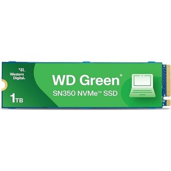 Digital Wd SN350 1tb Nvme Dahili SSD Katı Hal Sürücüsü - Gen3 Pcıe, Qlc, M.2 2280, 3.200 Mb/s'ye Kadar, Yeşil
