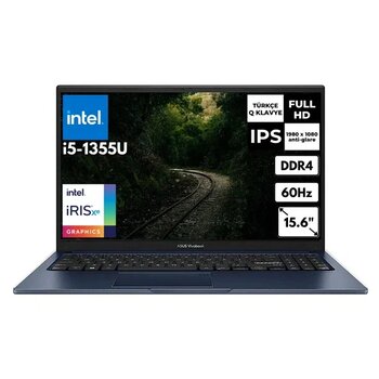 Asus Vivobook 15 I7-1355U 24 Gb 4 Tbssd Iris Xe Graphics 15.6" Fhd Freedos Taşınabilir Bilgisayar X1504va-Nj1499at15