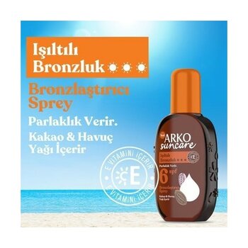 Arko Suncare Güneş Bakım Yağı, Spf+, 220 Mililitre - Option-1