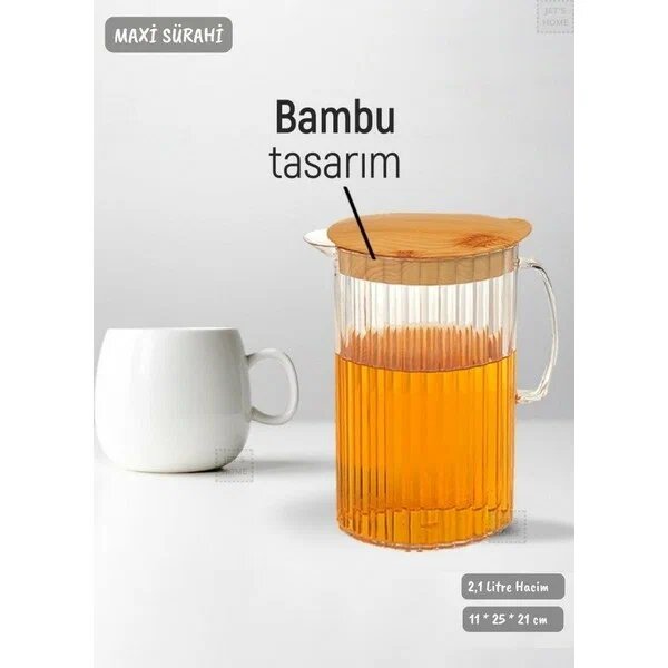 Bambu Renk 2,1 litre Sürahi