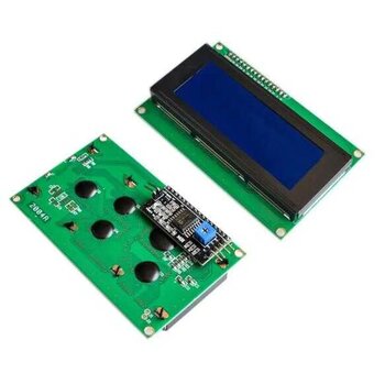 Robotistan 20x4 Lcd Ekran - I2c Lehimli Mavi Display