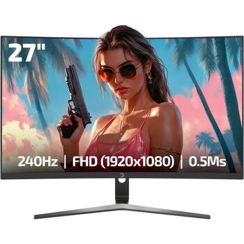 GamePower Vivid V60 Siyah 27 inç 240Hz 0.5ms VA Curved Oyuncu Monitörü