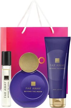 Avon Far Away Beyond The Moon Kadın Parfüm Seti, Edt, Losyon, Sprey Parfüm, Hediye Çantası